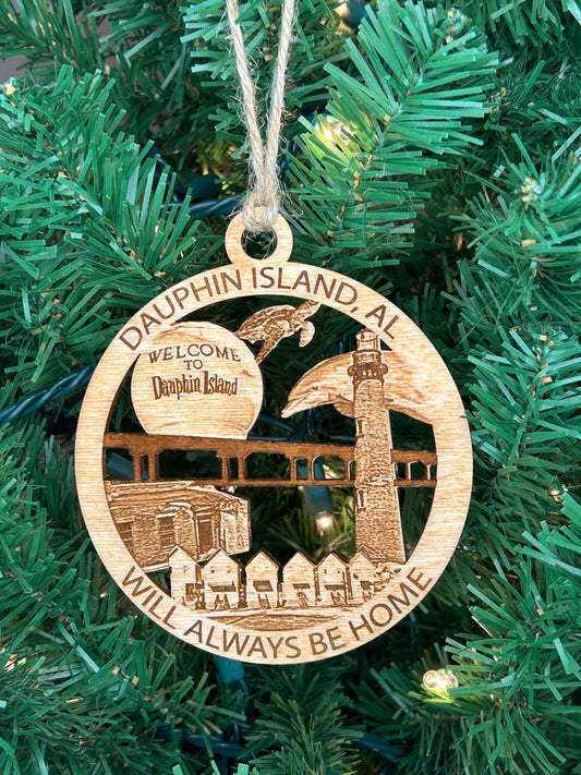 Dauphin Island, AL Hometown - Ornament and/or Magnet