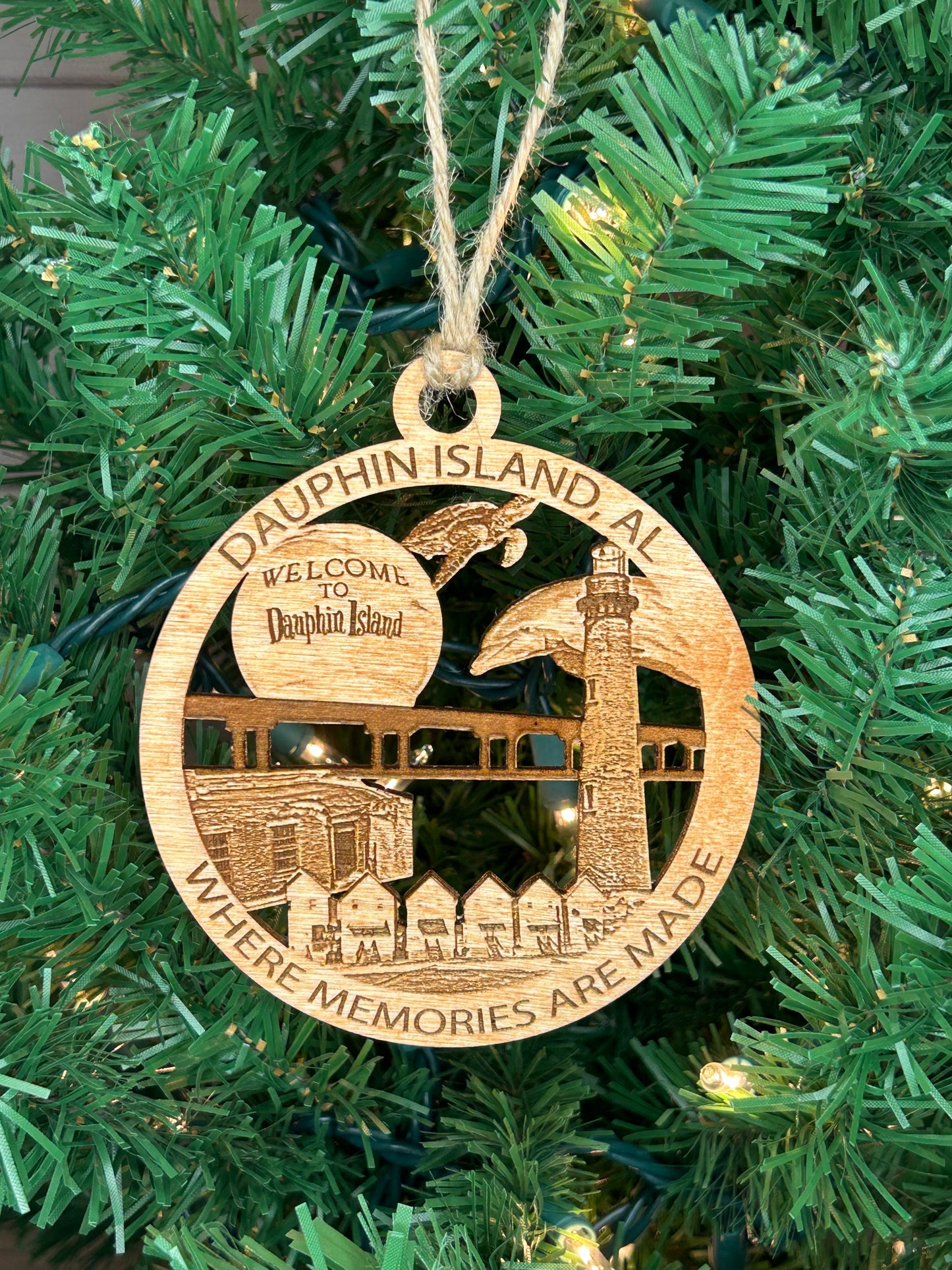 Dauphin Island, AL Hometown - Ornament and/or Magnet