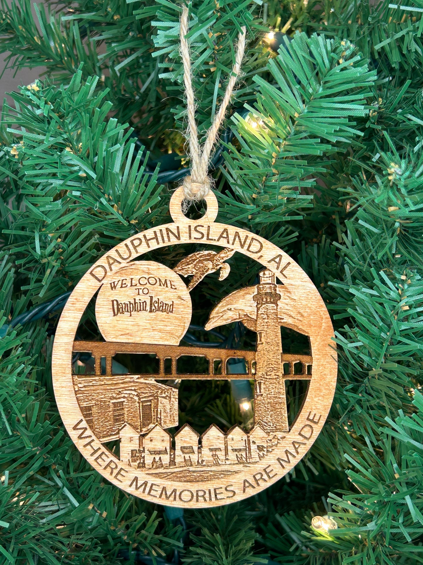 Dauphin Island, AL Hometown - Ornament and/or Magnet