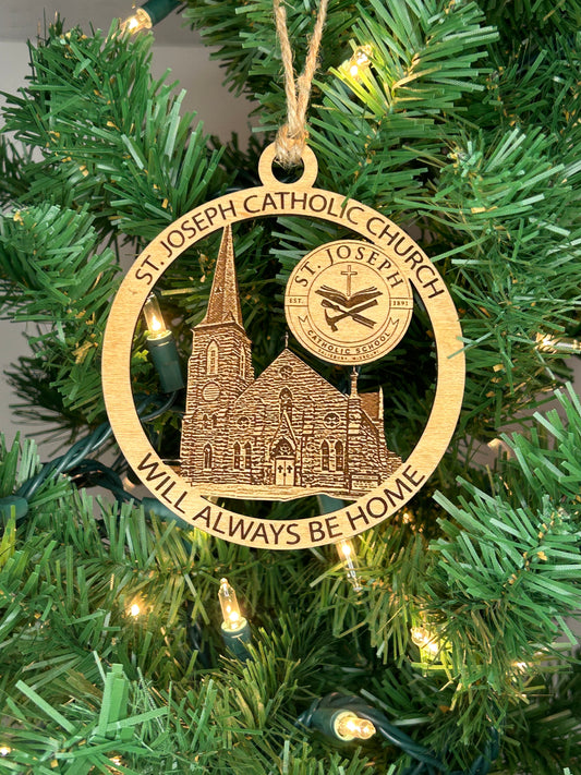 St. Joseph Catholic Church (Salisbury, MO) Hometown - Ornament and/or Magnet