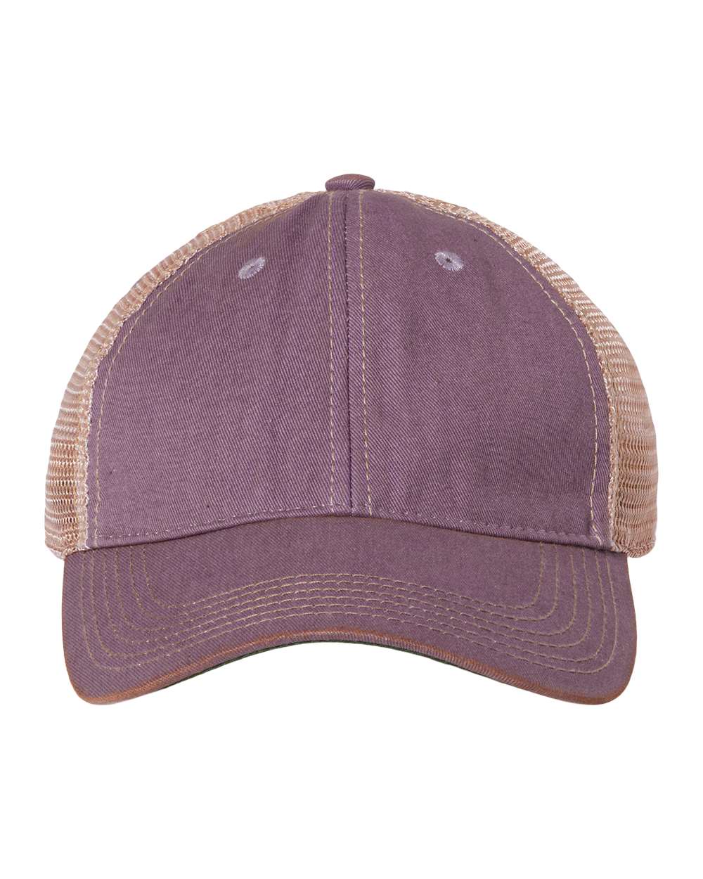 Football Mom - Leather Patch Hat - Ladies Ponytail or Trucker Hat