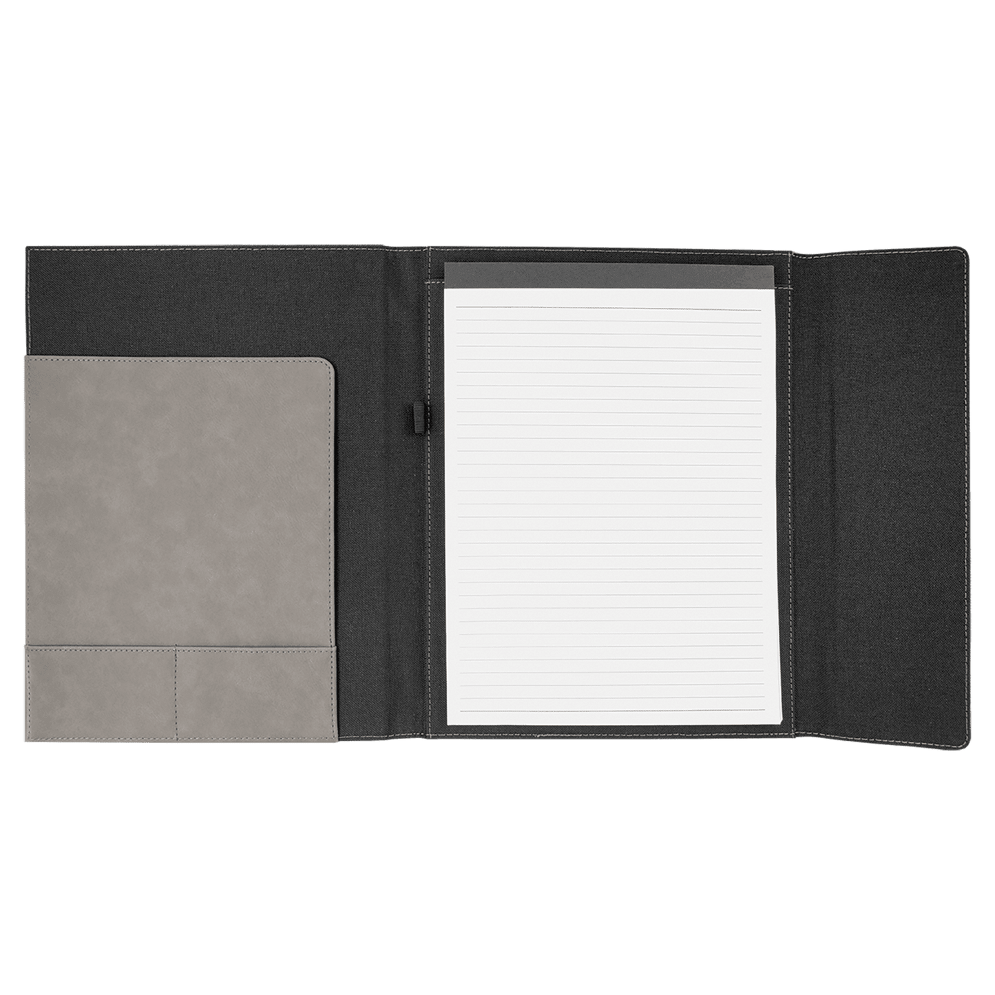 Portfolio with Notepad - Leatherette & Canvas