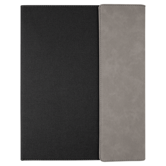 Portfolio with Notepad - Leatherette & Canvas