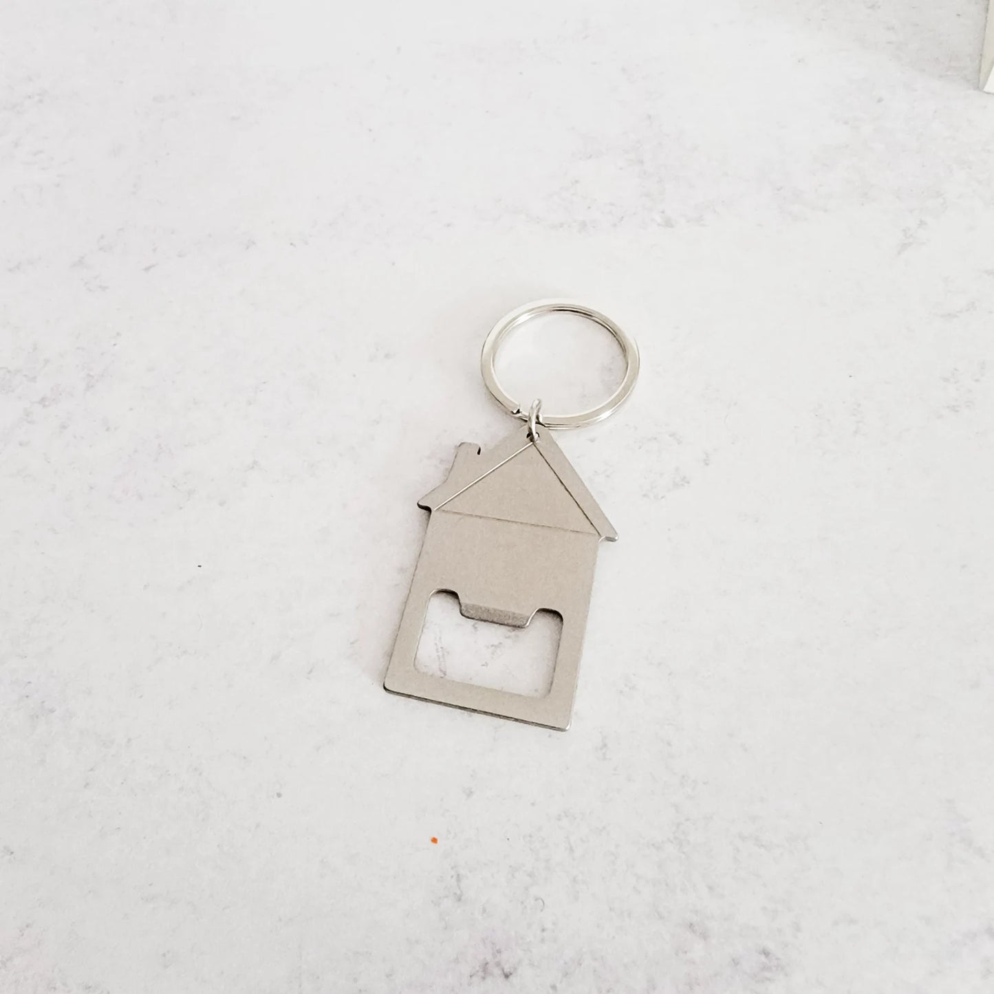 House Shaped Bottle Opener Keychain