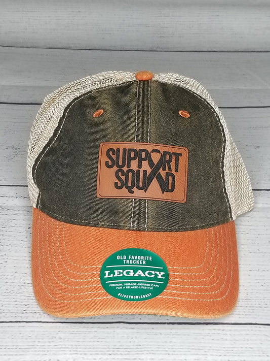 Cancer Support Squad - Leather Patch Hat